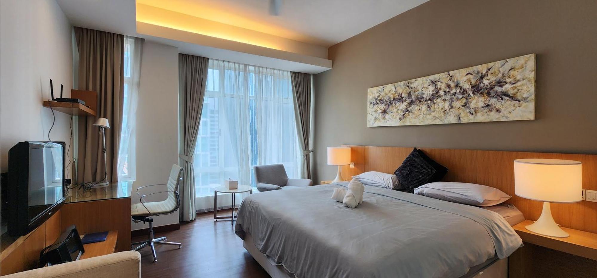 163 Super King Bed Near Petronas Twin Tower Klcc Kl Convention Center Pangsapuri *